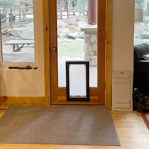 Utah Pet Access | Dog Door in Glass Installation